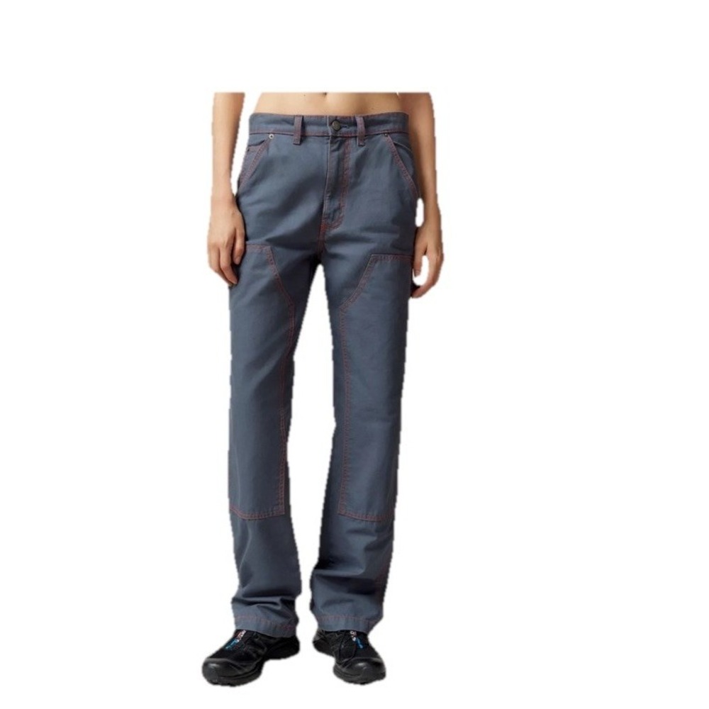 BDG Canvas Carpenter Gray Pants Women Sz‎ 24 (26x32 )High Rise Cargo Baggy Style
